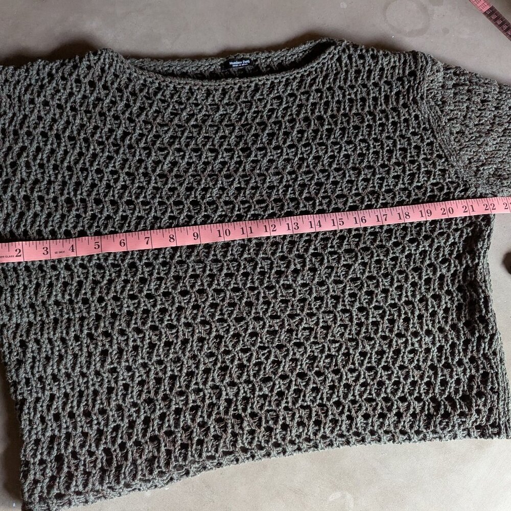 Massimo Dutti Cotton blend cutwork sweater - Picture 4 of 7